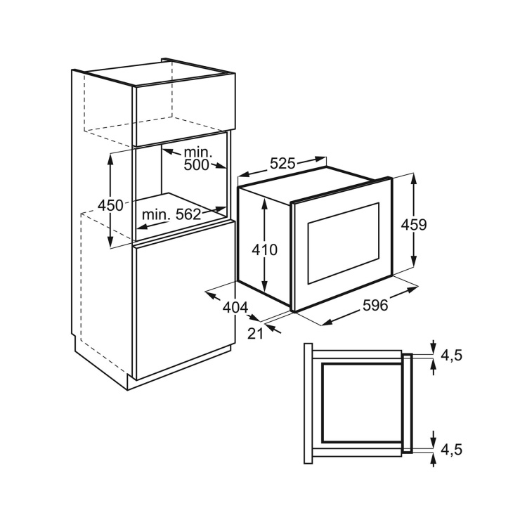 Микроволновая печь встраиваемая AEG MBE2658DEM 3