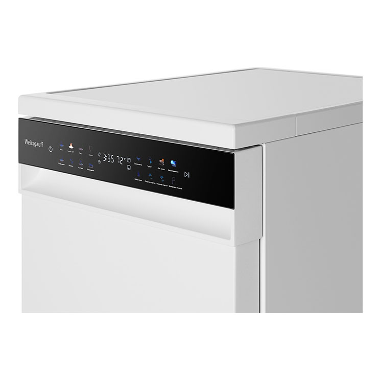 Отдельностоящая посудомоечная машина Weissgauff DW 4539 Inverter Touch AutoOpen White 2