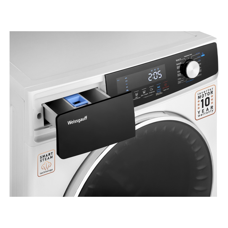 Стиральная машина с фронтальной загрузкой Weissgauff WM 61410 DC Inverter Steam 5