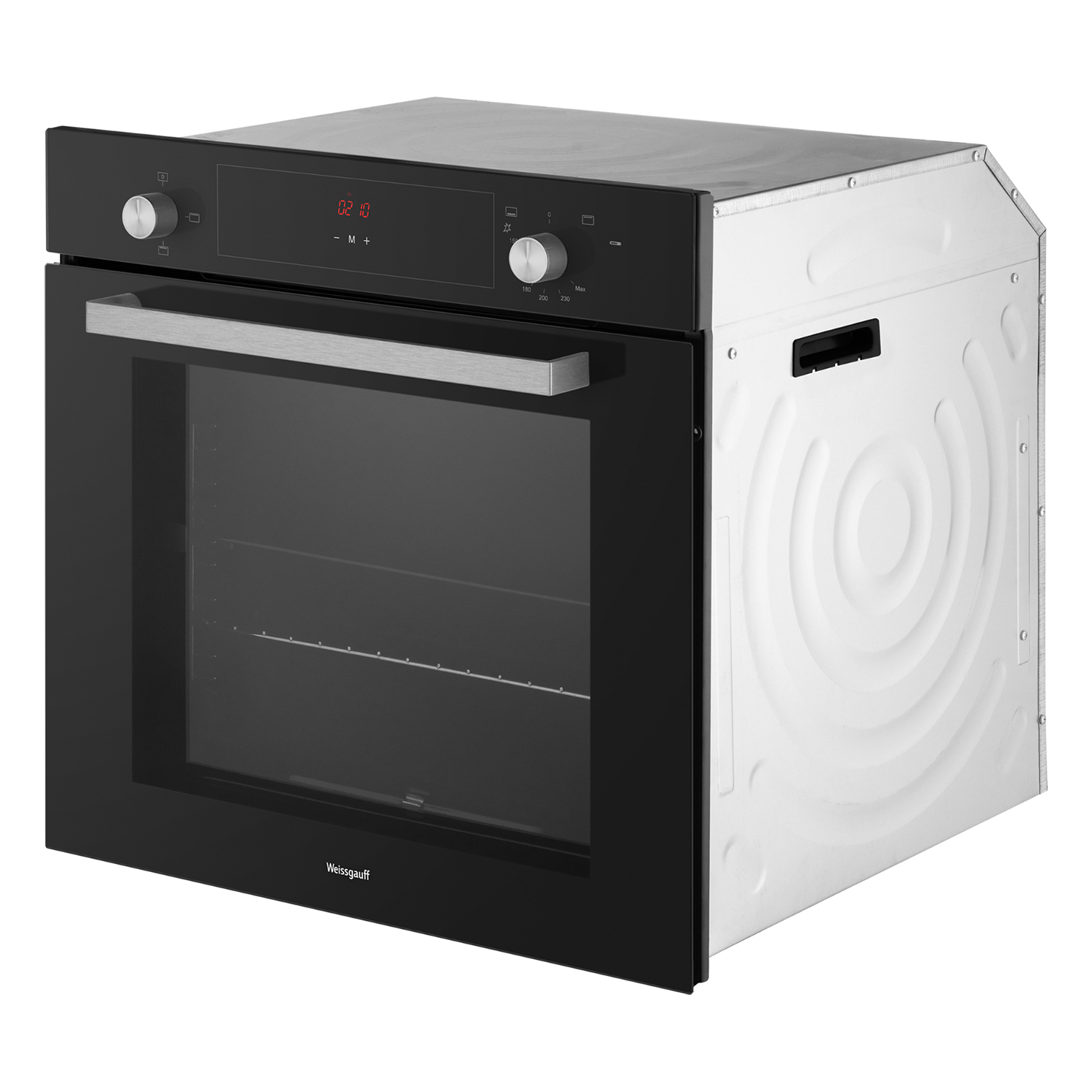 Газовый духовой шкаф Weissgauff WGO 706 D Black Glass 9