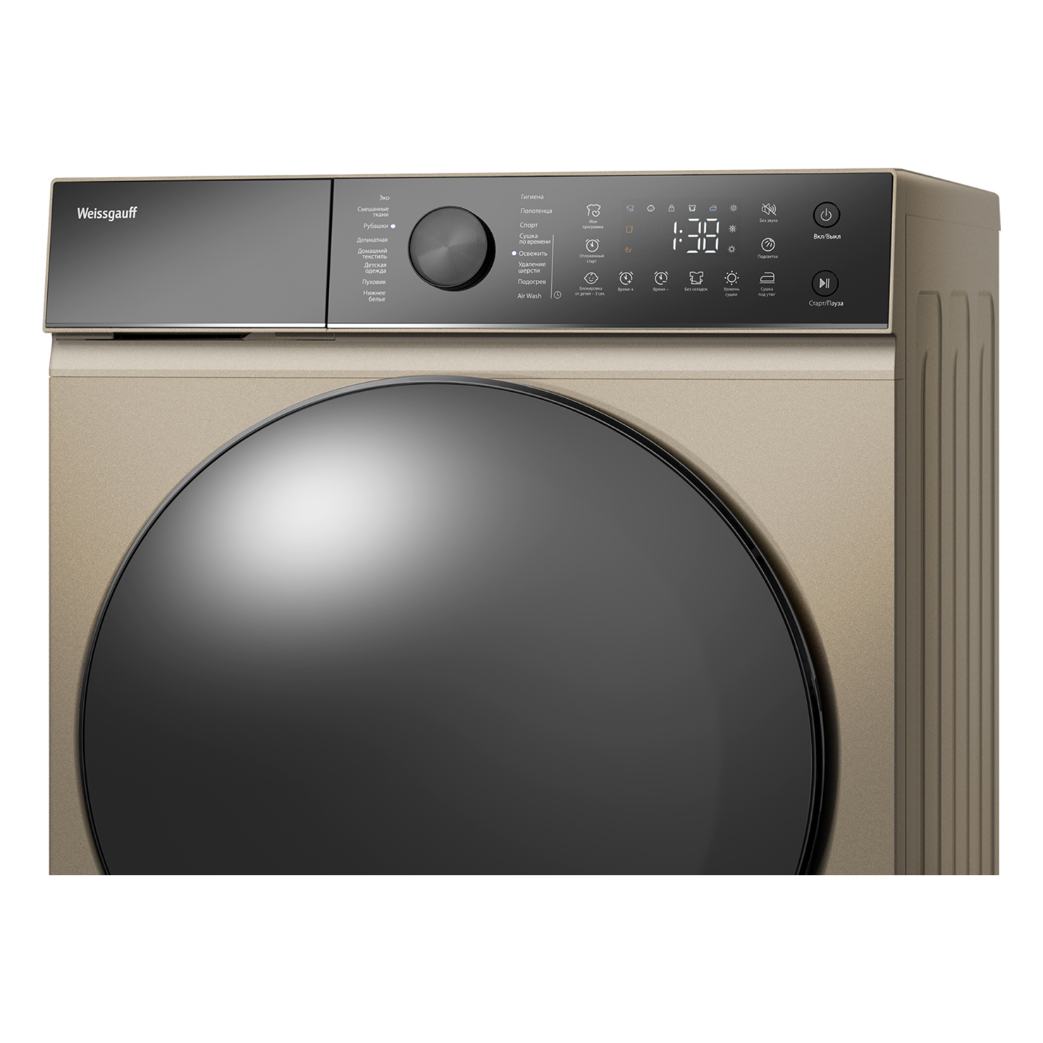 Сушильная машина Weissgauff WD 5910 Heat Pump Champagne 3