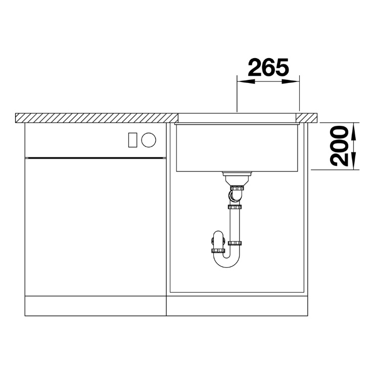 Кухонная мойка Blanco ETAGON 500-U жасмин 522232 5