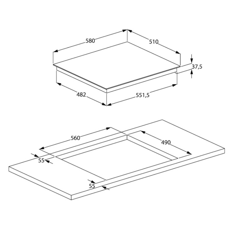 Электрическая панель Beko HIC64101X 2