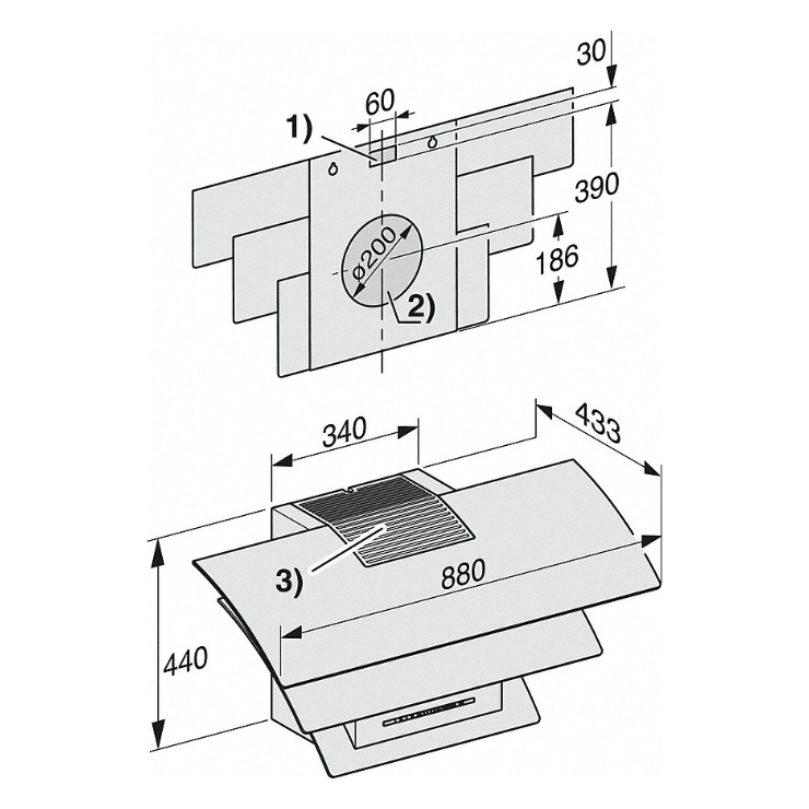 Вытяжка Miele DA 7198 W OBSW 3