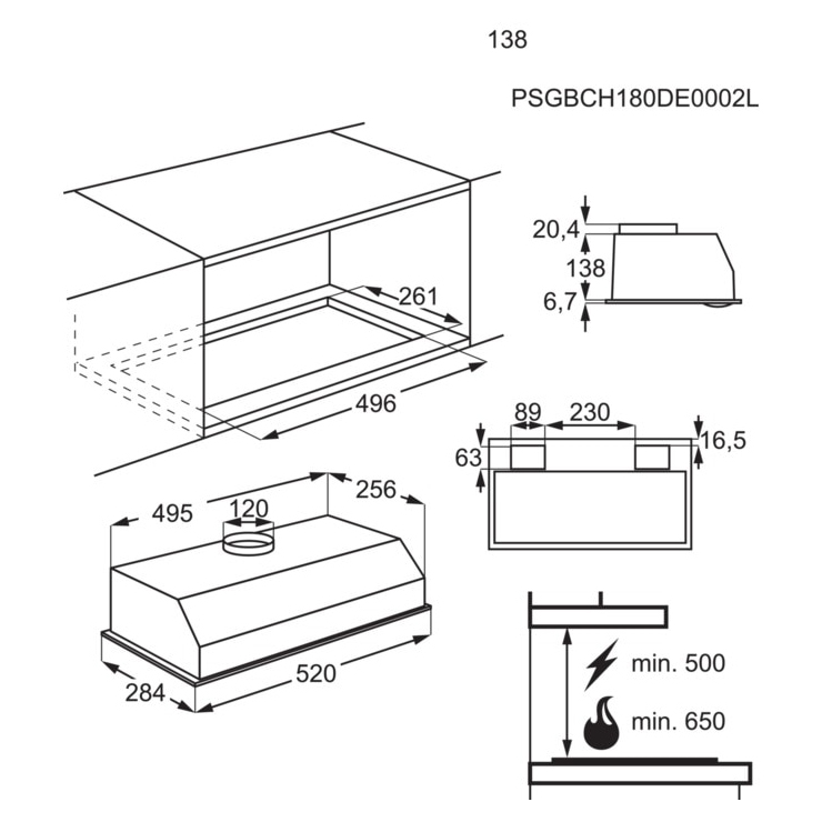 Вытяжка ZANUSSI ZHG51351G 3