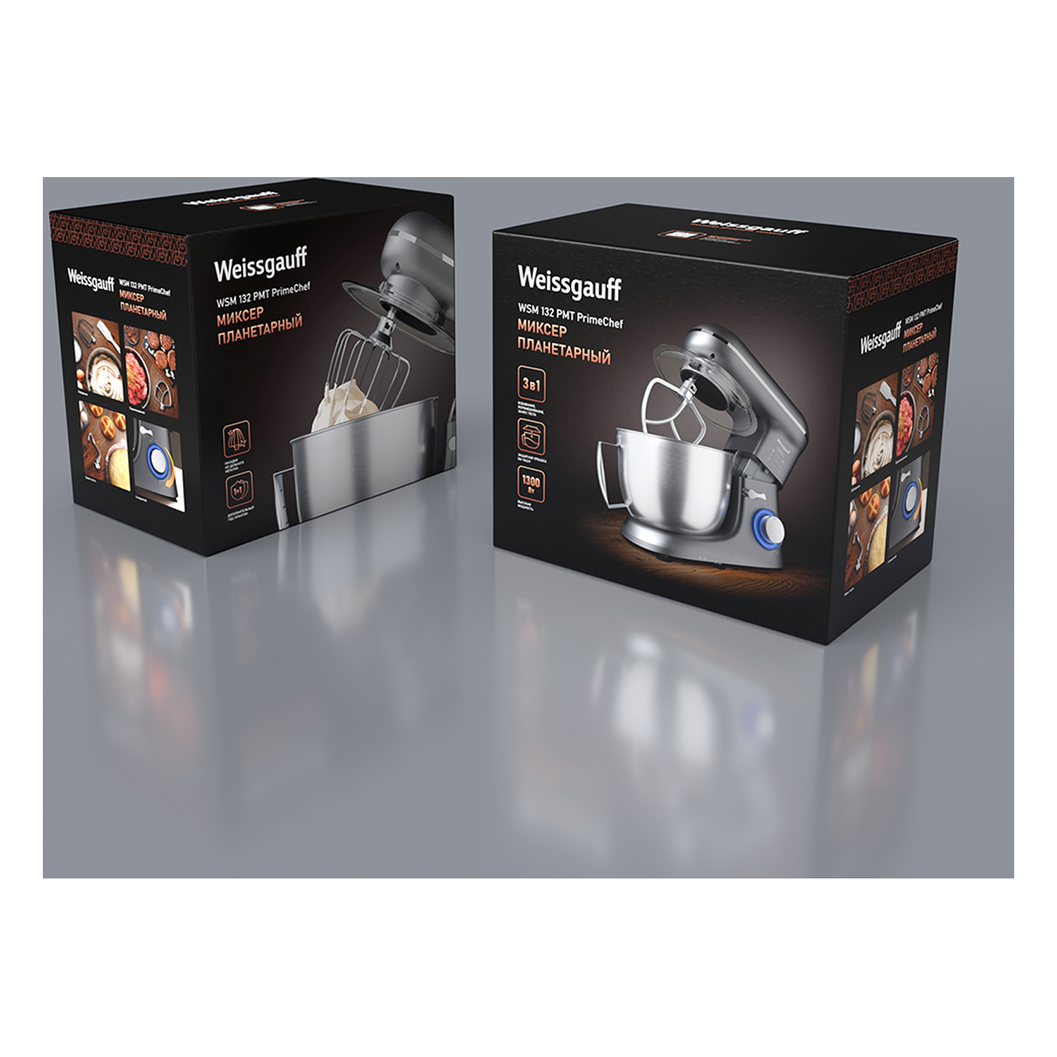 Миксер планетарный Weissgauff WSM 132 PMT Prime Chef 10