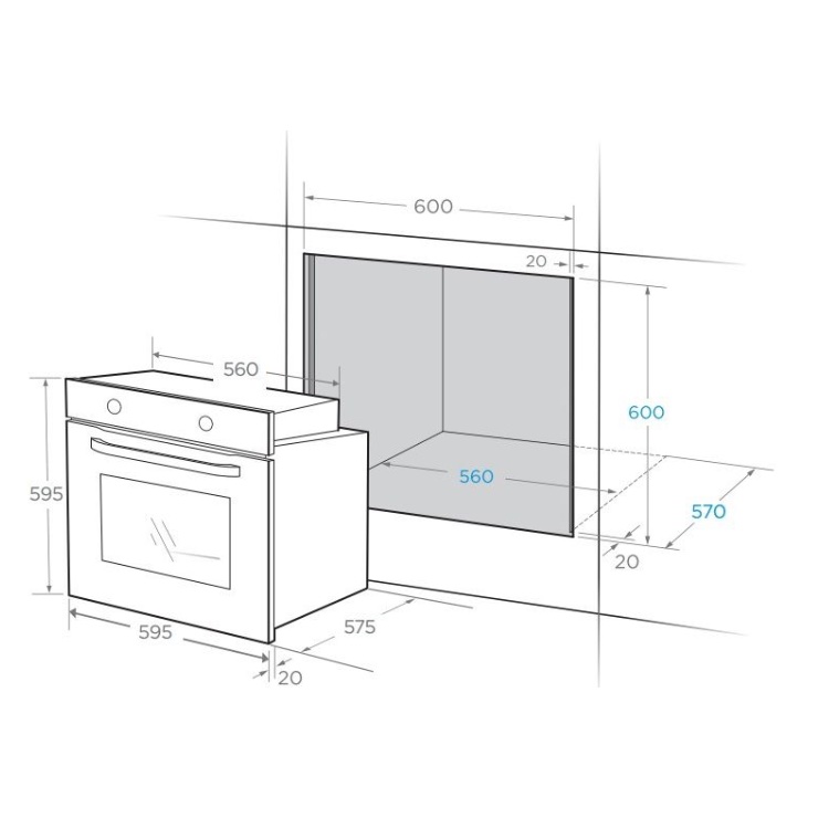 Электрический духовой шкаф MIDEA MO 68100 GI 2
