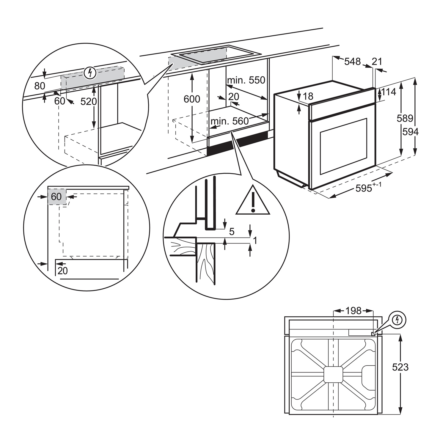 Электрический духовой шкаф Electrolux LOE8F38V 5