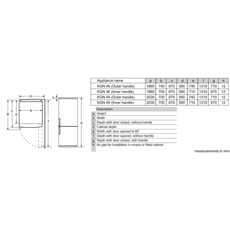 Холодильник Bosch KGN49XWEA 10