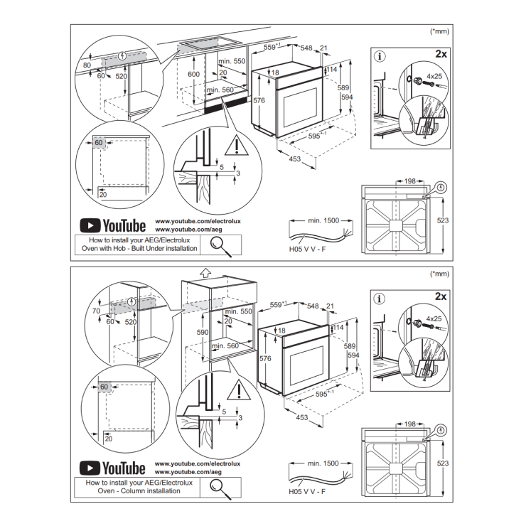 Электрический духовой шкаф Electrolux EOD6F77WZ 6