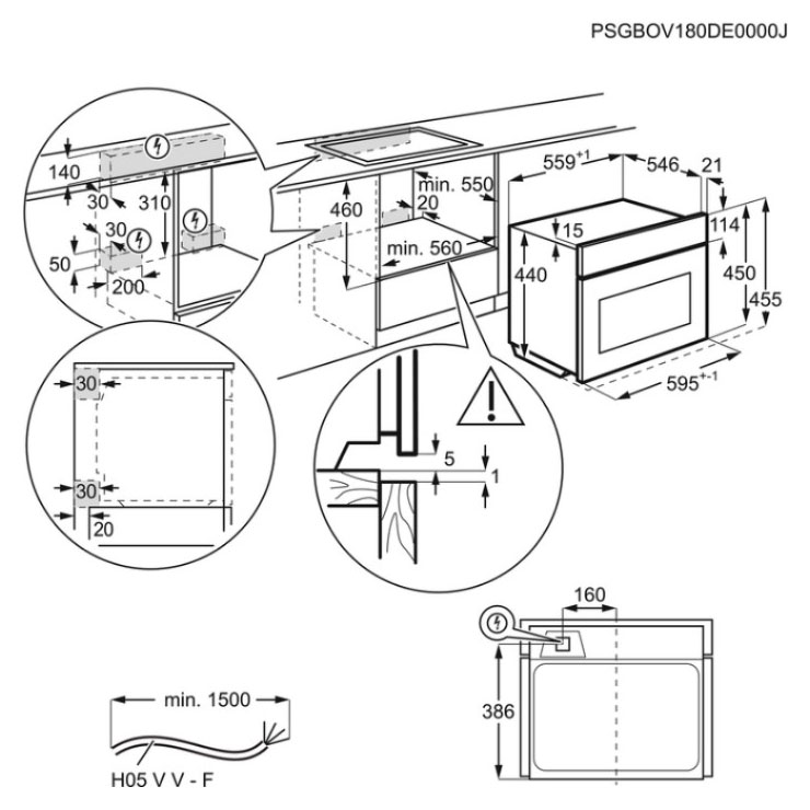 Компактный духовой шкаф AEG KMR761000W 3
