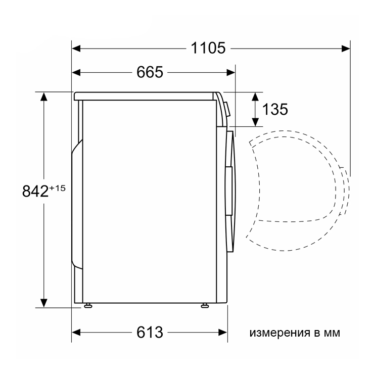 Сушильная машина Bosch WTH85V0EPL 6