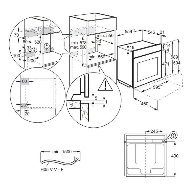 Электрический духовой шкаф Electrolux EOD5C50Z 7
