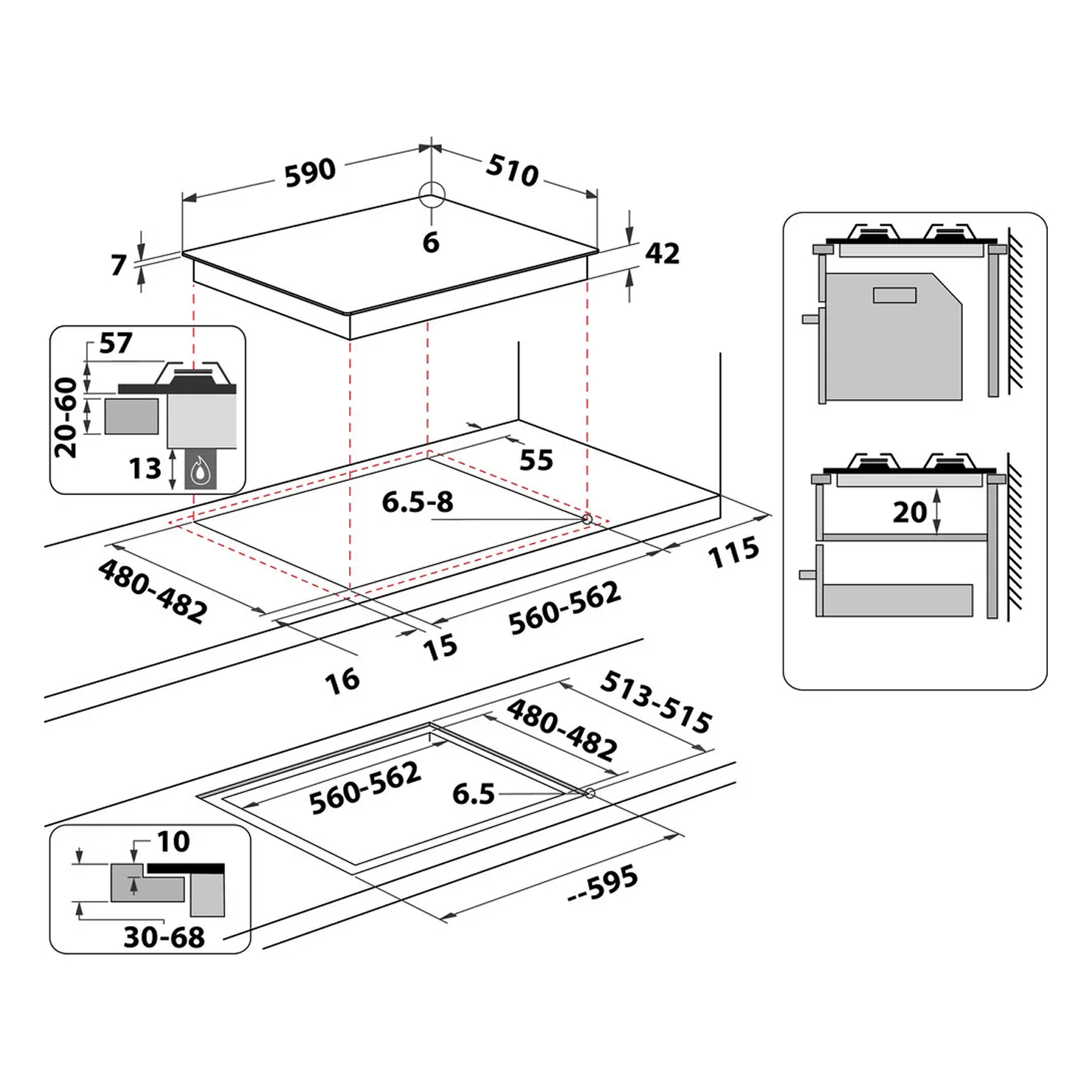 Газовая панель Whirlpool AKTL 629/S 10