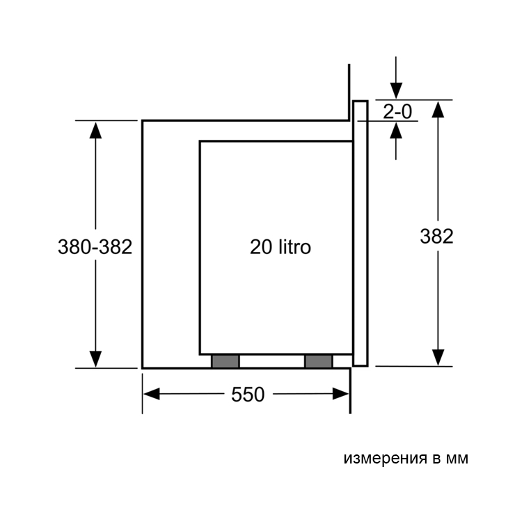 Микроволновая печь встраиваемая Bosch BFL520MW0 6