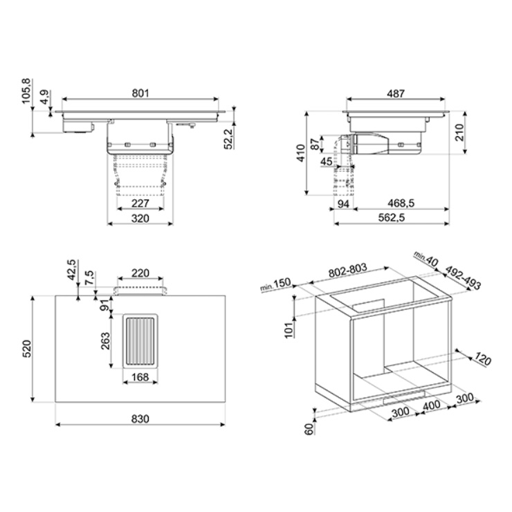 Индукционная панель Smeg HOBD682D 2