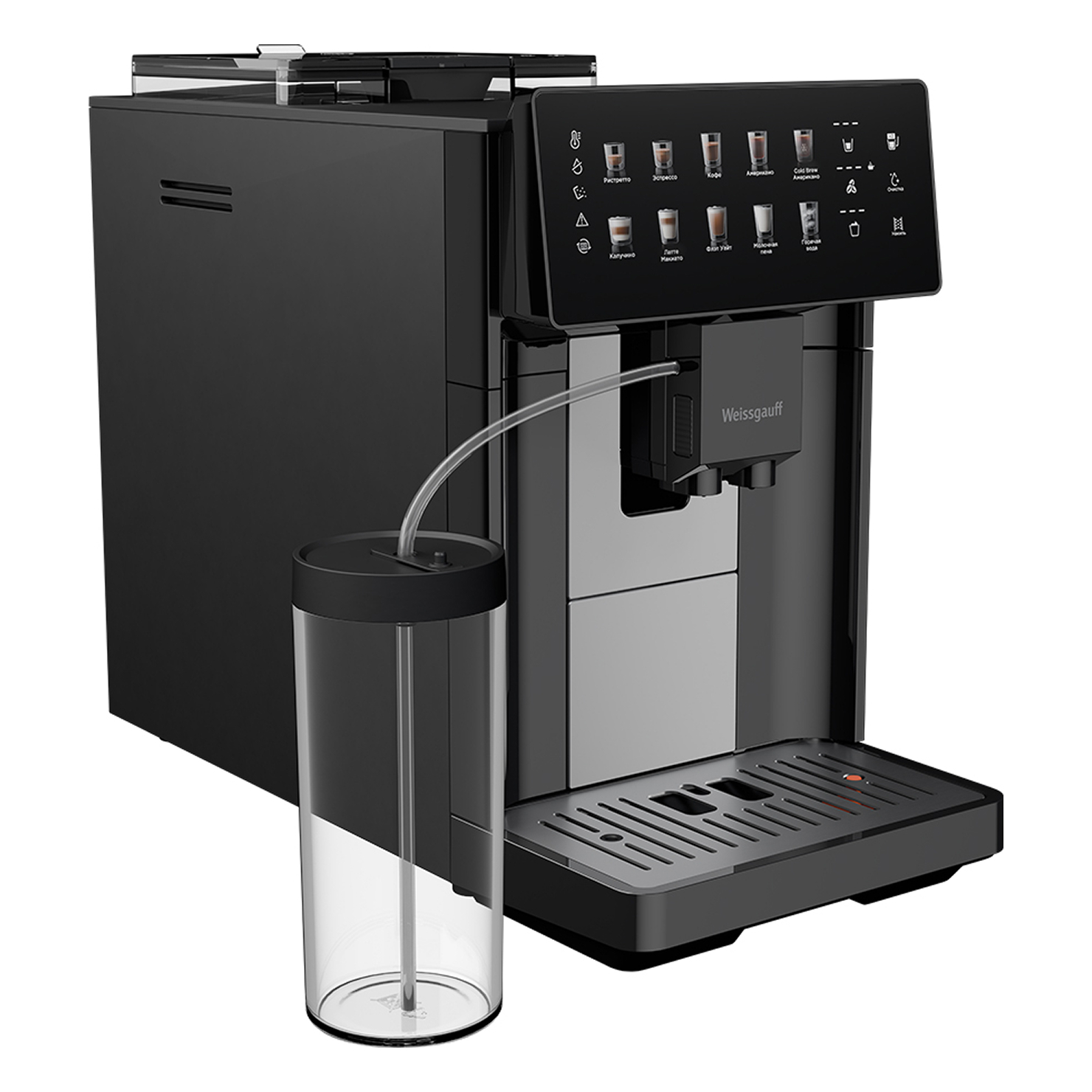 Кофемашина Weissgauff WCM-365 Automatic ColorTouch Cappuccino Nero 7