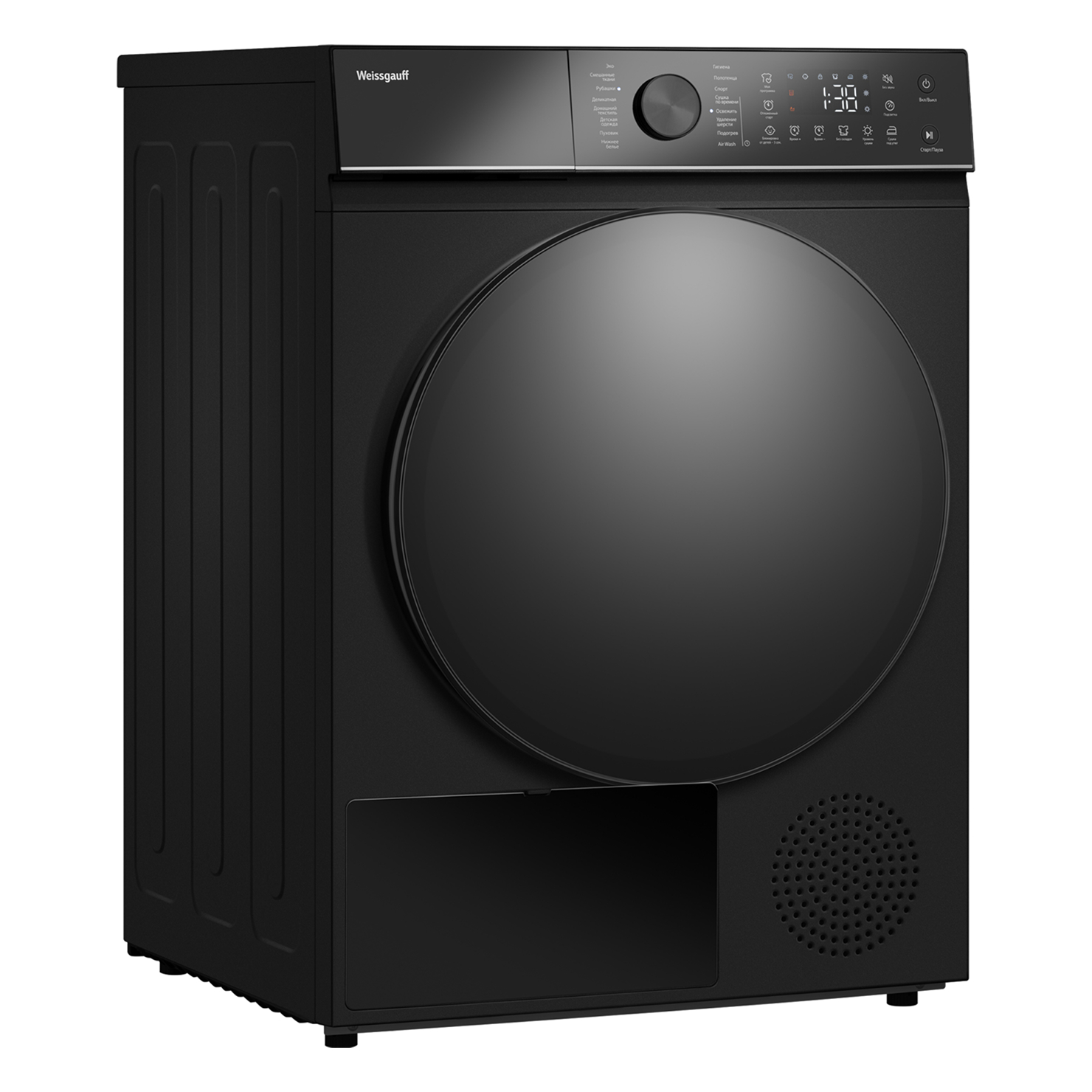Сушильная машина Weissgauff WD 5910 Heat Pump Matt Black 7