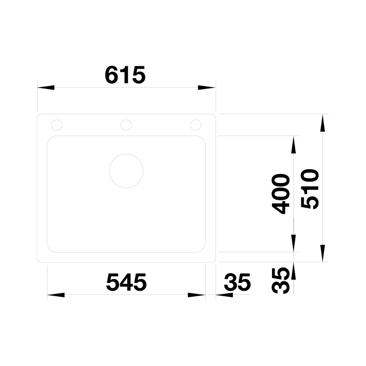 Кухонная мойка Blanco NAYA 6 черный 525941 2