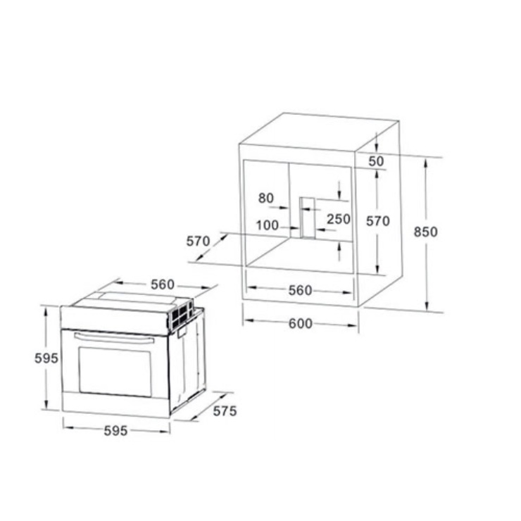 Электрический духовой шкаф Akpo PEA 7008 MMD01 BL 5