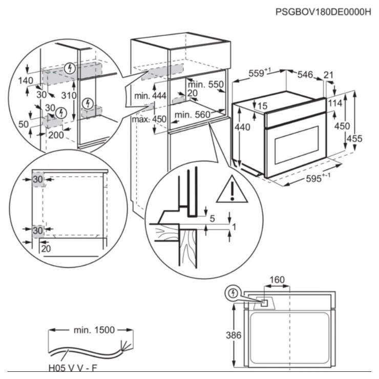 Компактный духовой шкаф AEG KMK768080M 6