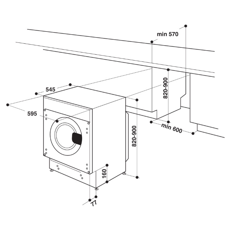 Стирально-сушильная машина Hotpoint-Ariston BIWDHG 75148 EU 6