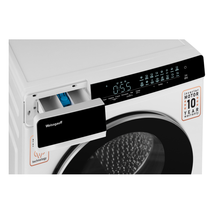 Стирально-сушильная машина Weissgauff WMD 788 Touch Inverter Steam 4