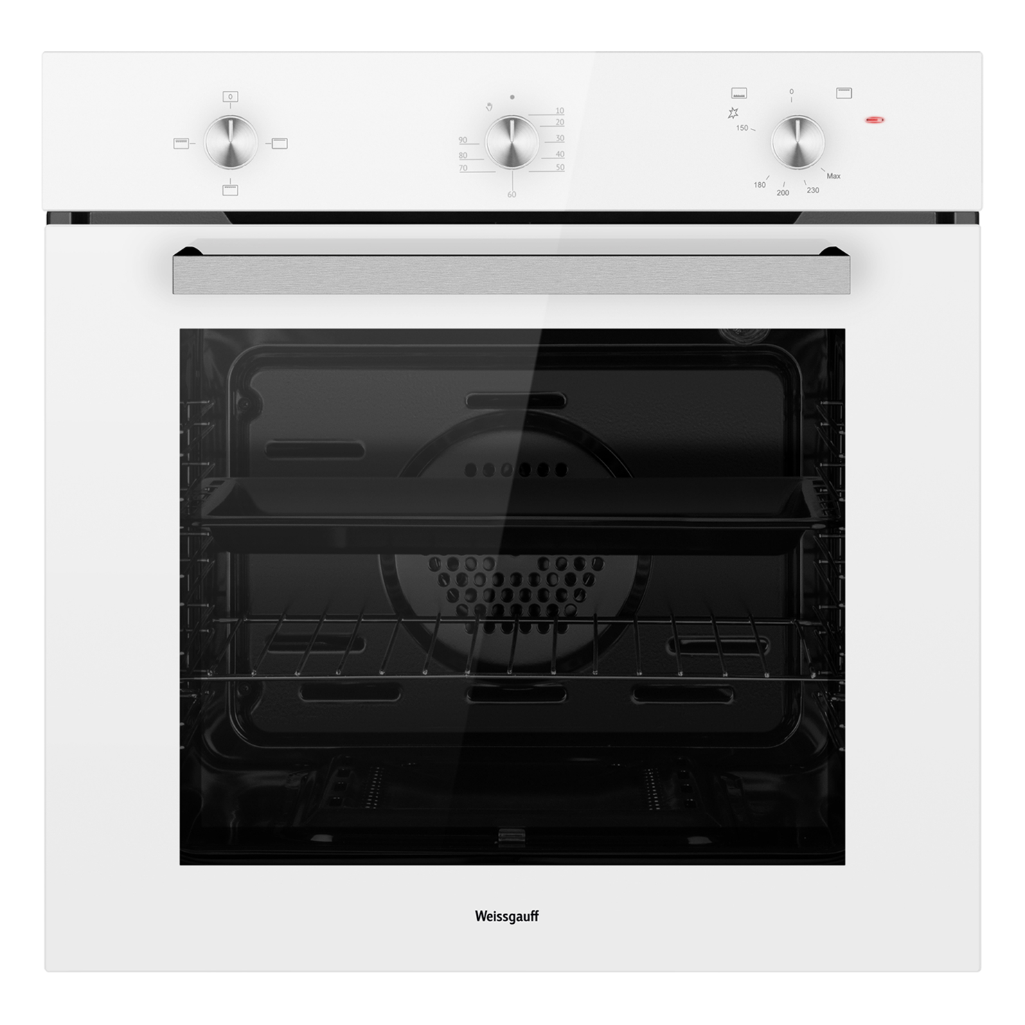 Газовый духовой шкаф Weissgauff WGO 702 White Glass