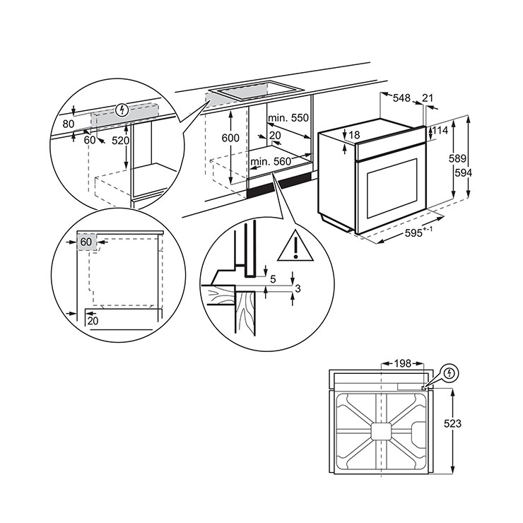 Электрический духовой шкаф Electrolux EOF6P76X2 6