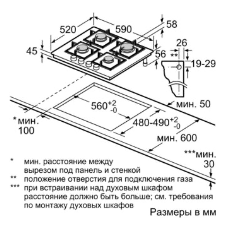 Газовая панель Bosch PPP6B1B90R 2