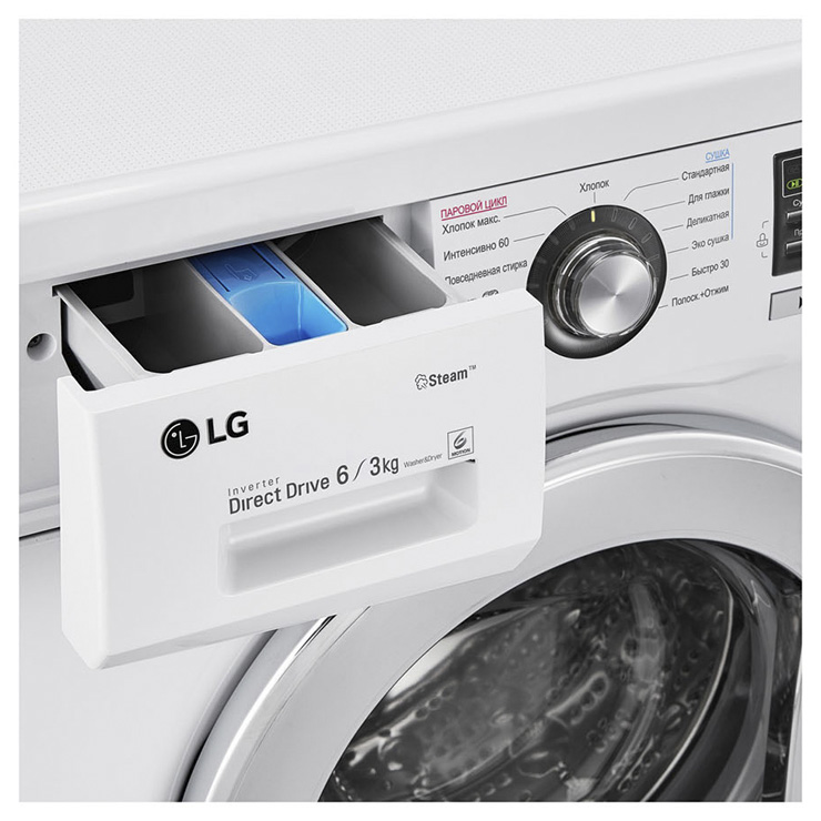 Стирально-сушильная машина  LG F1296CDS3 4