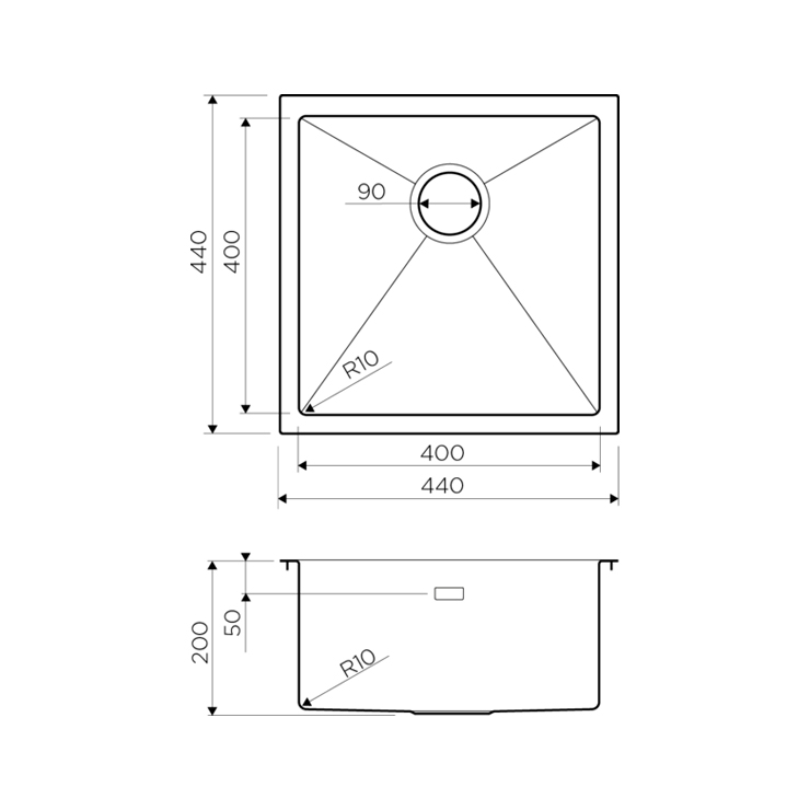 Кухонная мойка Omoikiri Taki 44-U/IF LG 2