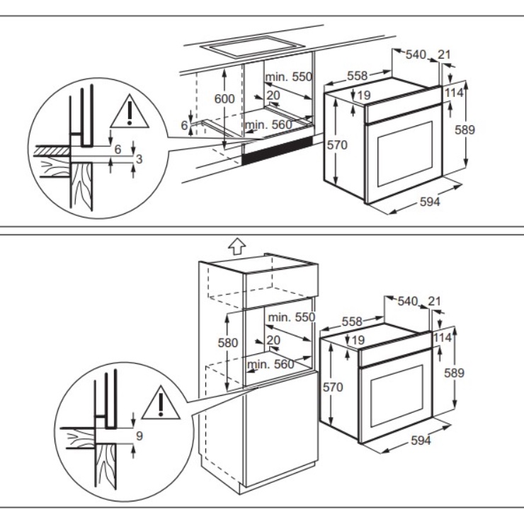 Электрический духовой шкаф Electrolux OKF5C50X 5