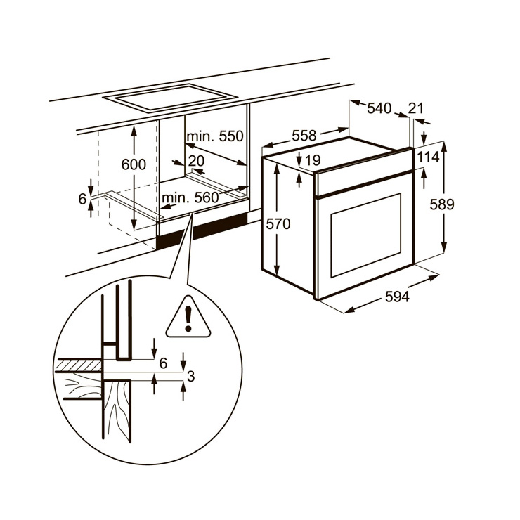Электрический духовой шкаф Electrolux EZB52410AX 3