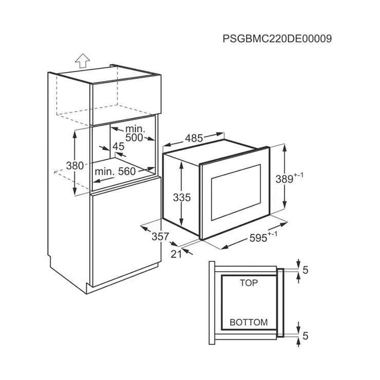 Микроволновая печь встраиваемая Electrolux EMS4253TEX 6