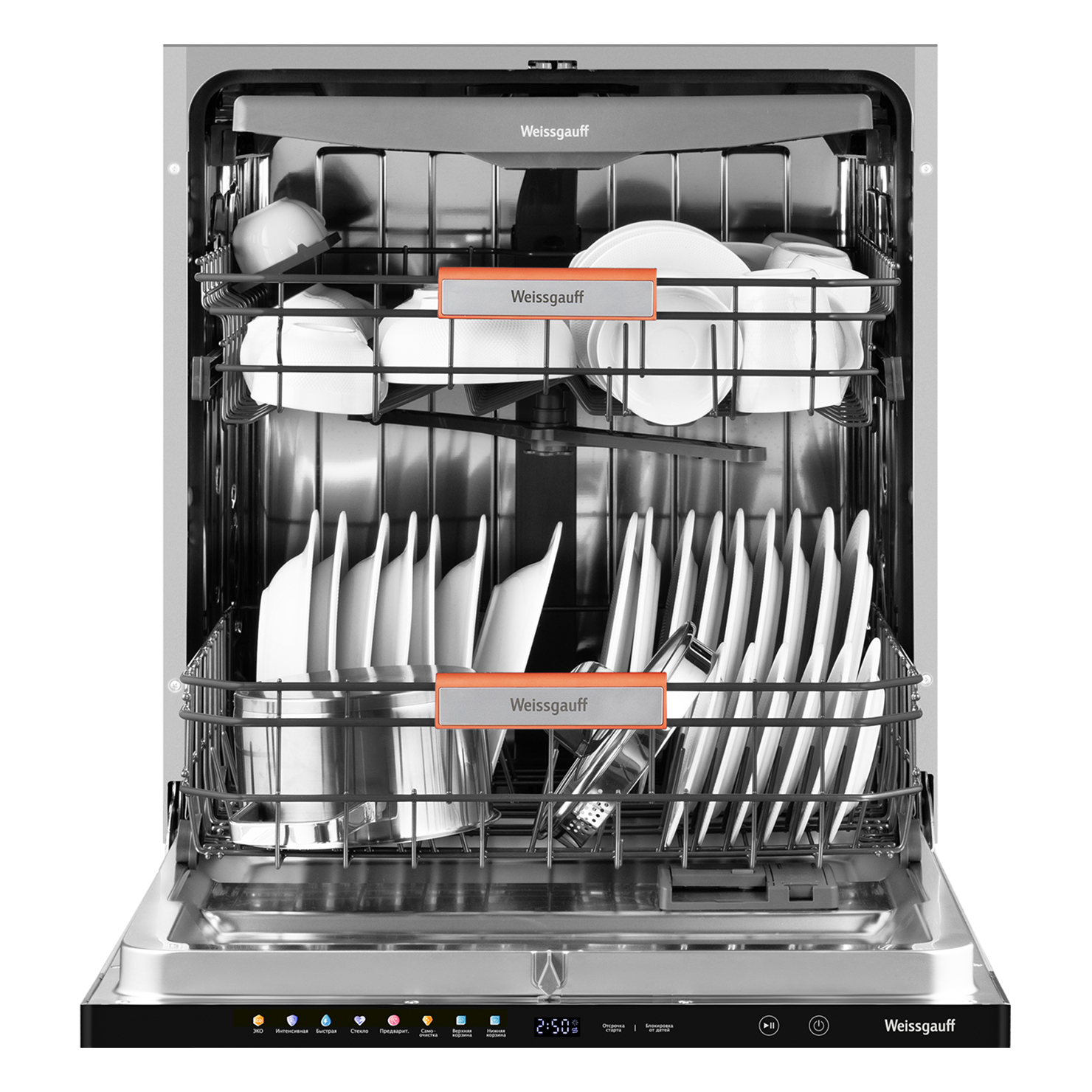 Встраиваемая посудомоечная машина Weissgauff BDW 6038 Touch Inverter Autoopen Infolight 4