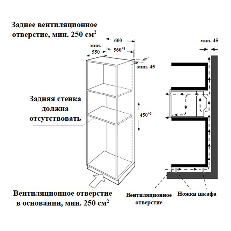 Компактный духовой шкаф Weissgauff OE449PDX 5