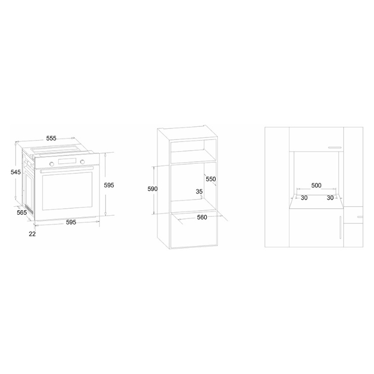 Электрический духовой шкаф Simfer B6EO77017 5