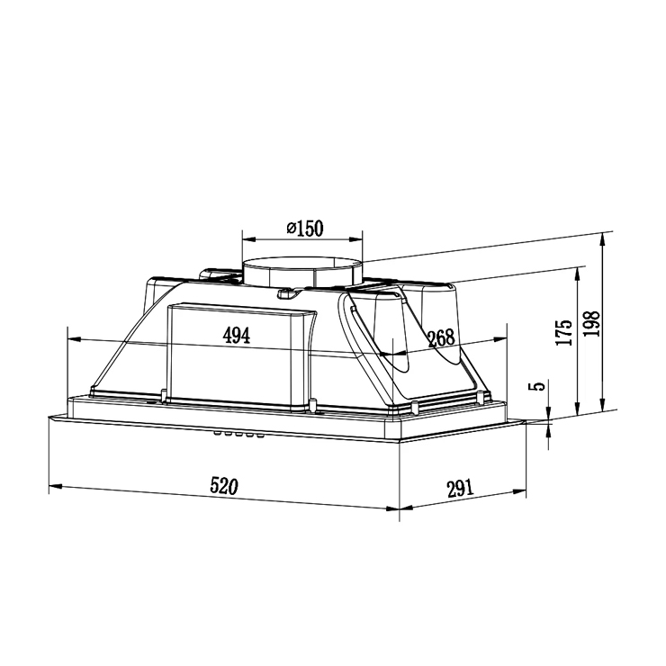 Вытяжка Weissgauff BOX 850 WH 6