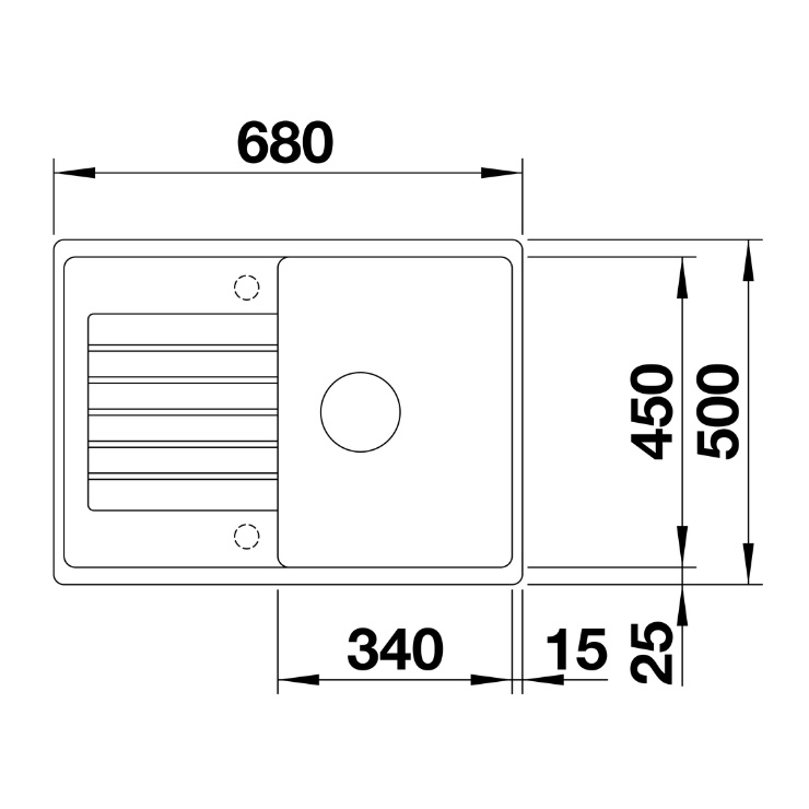 Кухонная мойка Blanco Zia 45 S Compact черный 526009 3