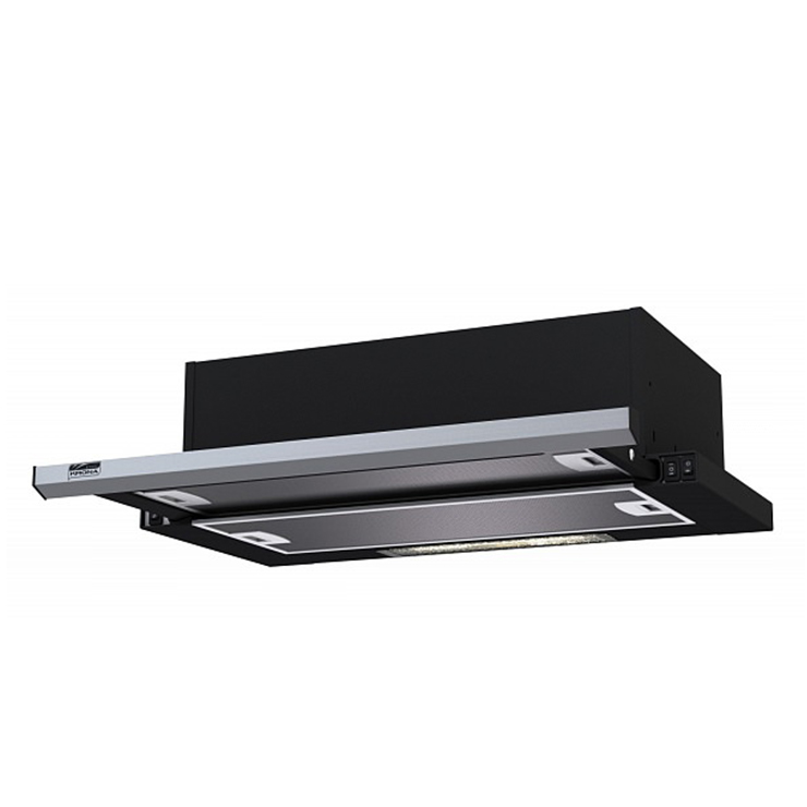 Вытяжка Krona KAMILLA slim 600 black/inox (2 мотора)
