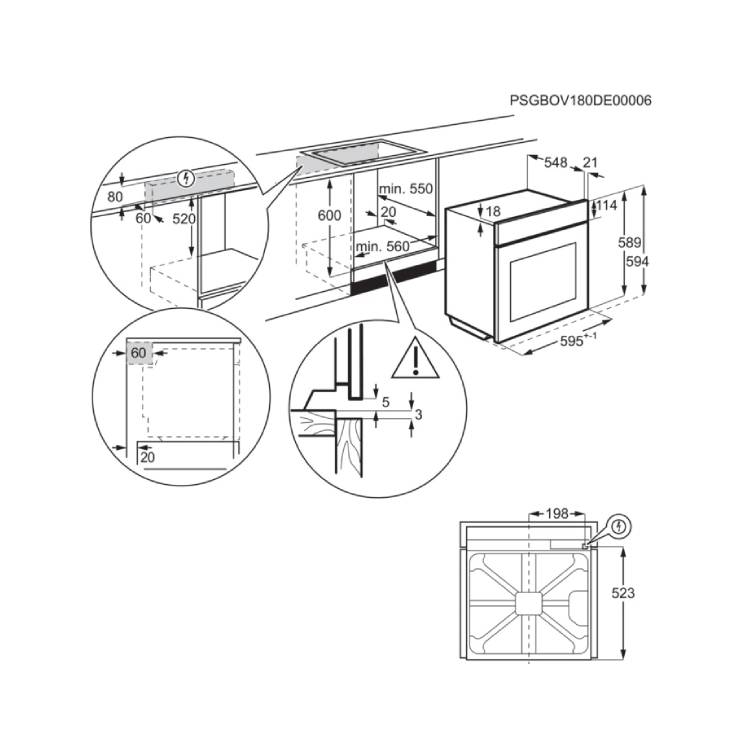Электрический духовой шкаф Electrolux EOF4P56X 5