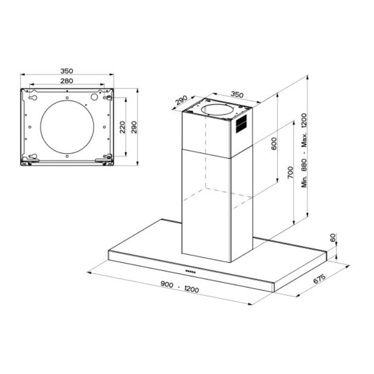 Вытяжка Faber STILO ISOLA/SP EG8 X A90 2