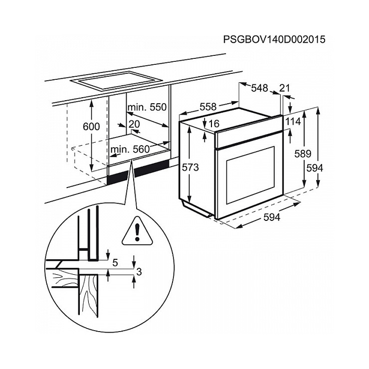 Электрический духовой шкаф Electrolux EOB53434AX 4