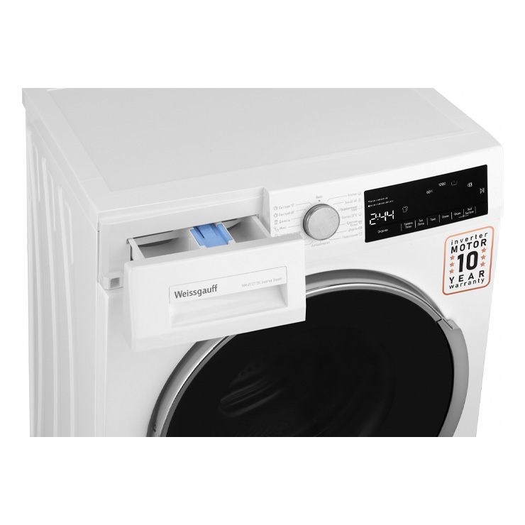 Стиральная машина с фронтальной загрузкой Weissgauff WM 49127 DS Inverter Steam 5