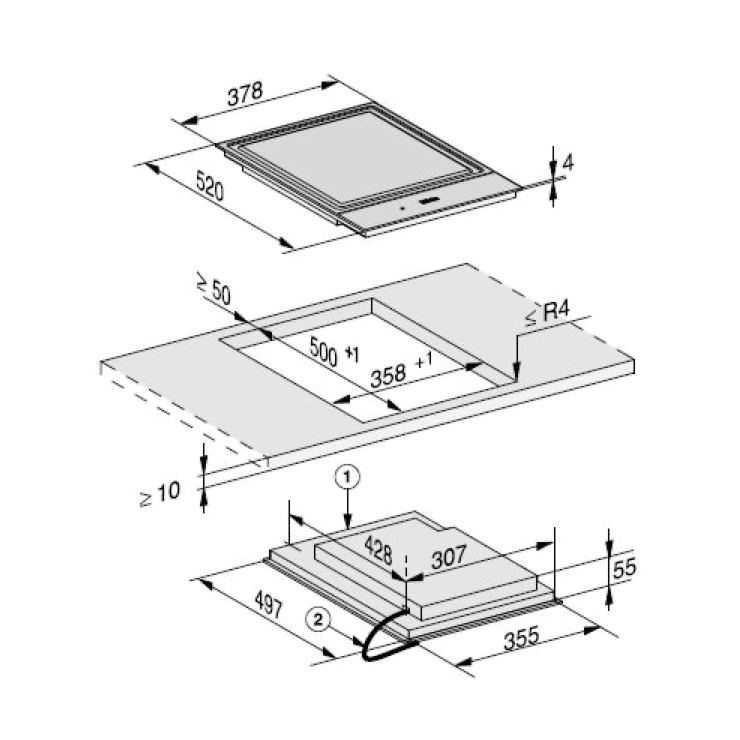 Индукционная панель Miele CS 7632 FL 3