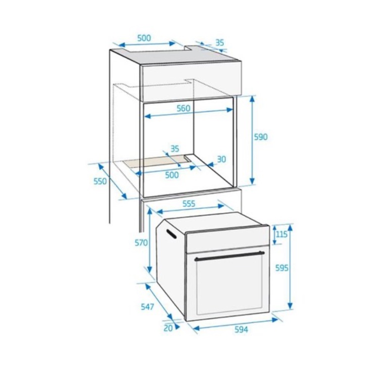 Электрический духовой шкаф Beko BIE21100B 2