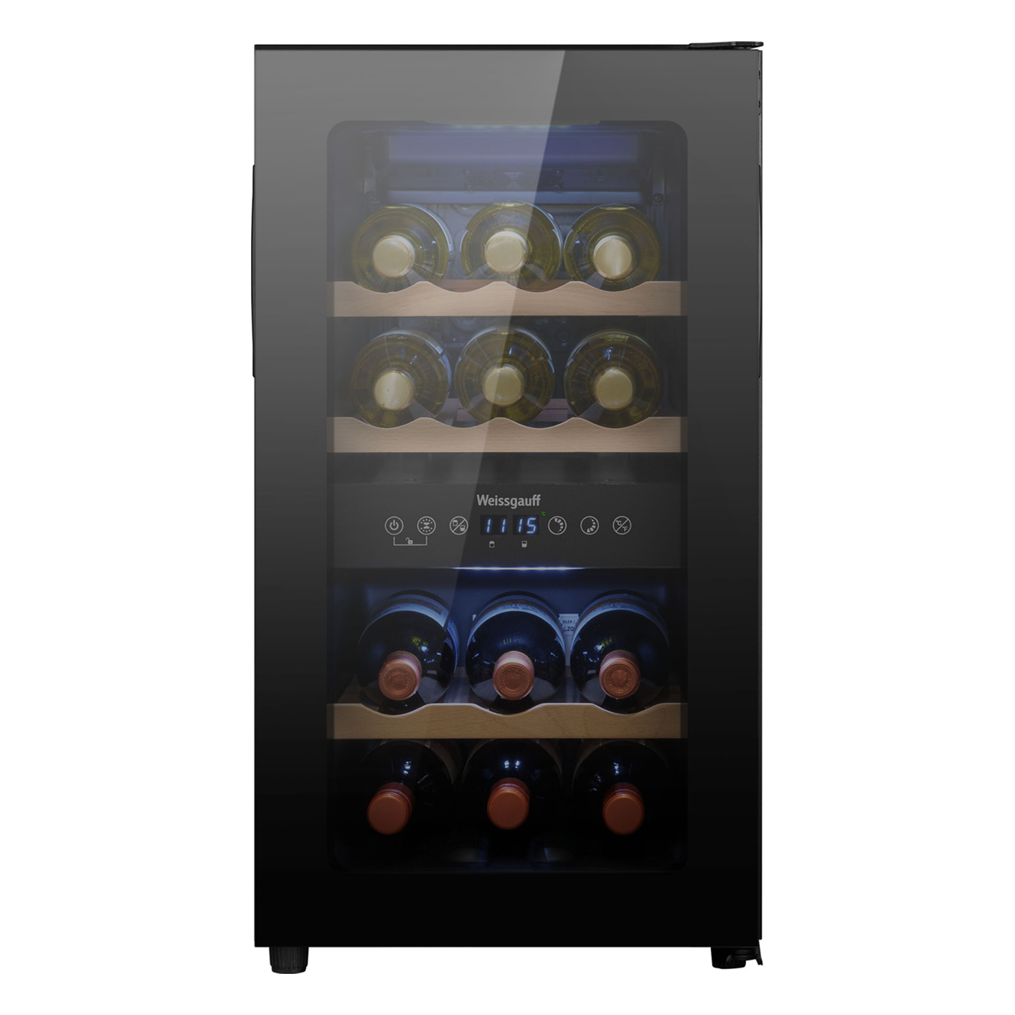 Винный шкаф Weissgauff WWC-16 DualZone Compressor