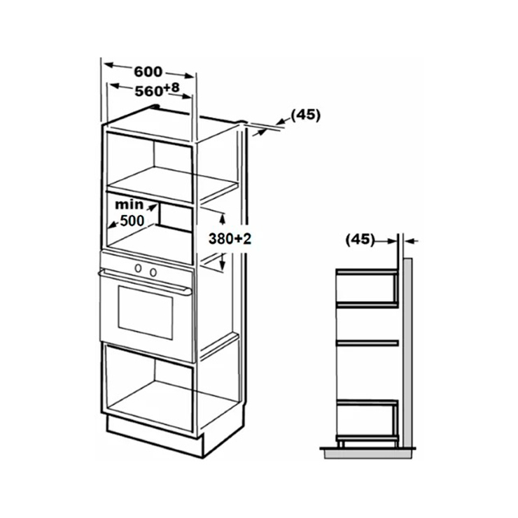Микроволновая печь встраиваемая MIDEA AG820BJU-WH 6