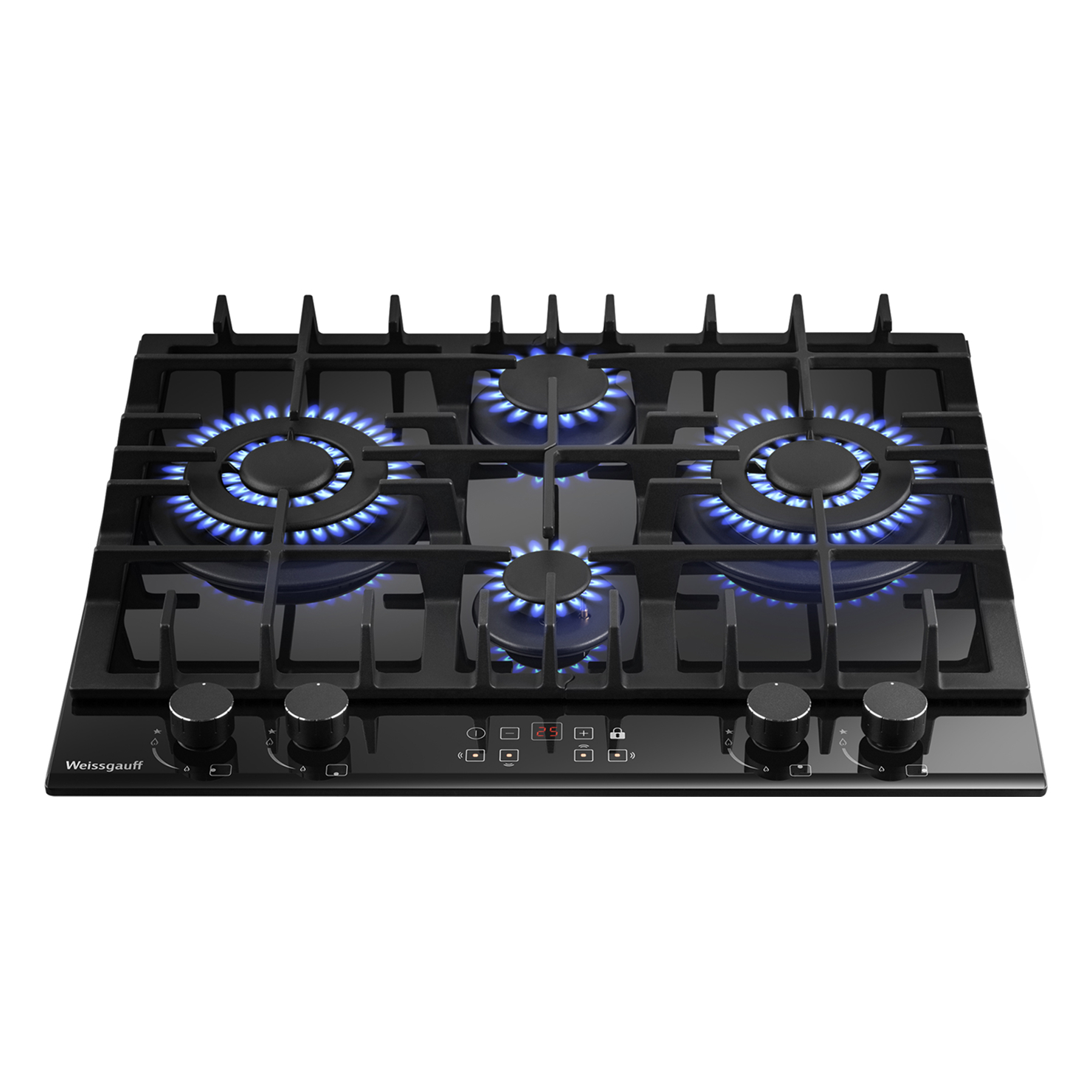 Газовая панель Weissgauff HGG 642 BGH Double Wok Timer 2